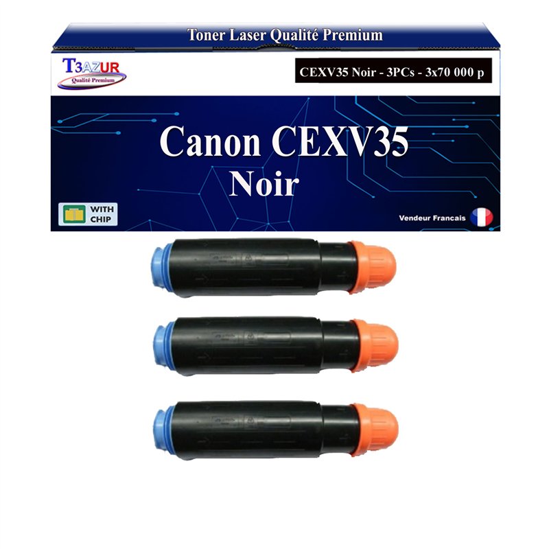 3x Toners compatibles avec Canon C-EXV35 (3764B002)- 70 000 pages