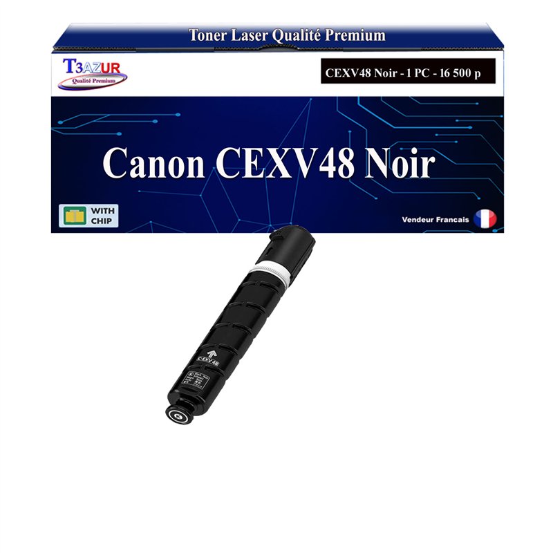 Toner compatible Canon C-EXV47 (8516B002) - Noire - 19 000 pages