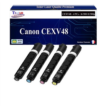 Toner compatible Canon C-EXV47 (8516B002) - Noire - 19 000 pages