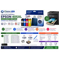 Lot de 8 Cartouches compatibles Epson 405 XL- 1 100 pages