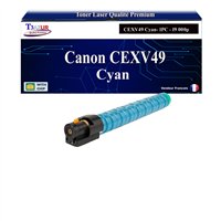 Toner compatible avec Canon CEXV49 (8525B002/NPG67/GPR53) - Cyan - 19 000 pages