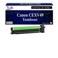 Kit Tambour compatible avec Canon CEXV49 (8528B003) - Noir - 86 300 pages
