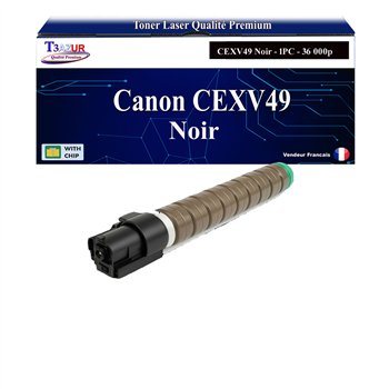 Toner compatible avec Canon CEXV49 (8524B002/NPG67/GPR53) - Noir - 36 000 pages