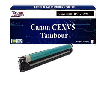 Kit de tambour compatible avec Canon CEXV5 (6837A003)- Noir - 21 000 pages