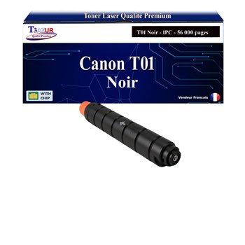 Toner compatible Canon T01 (8066B001) Noir - 56 000 pages