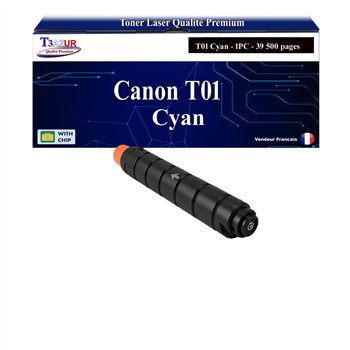 Toner compatible Canon T01 (8067B001) Cyan - 39 500 pages