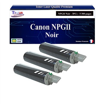 Lot de 3 Toners compatibles avec Canon NPG11 (1382A002) - 5 300 pages
