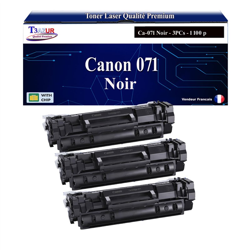 3x Toners compatibles avec Canon 071 (5645C002) - 1 100 pages