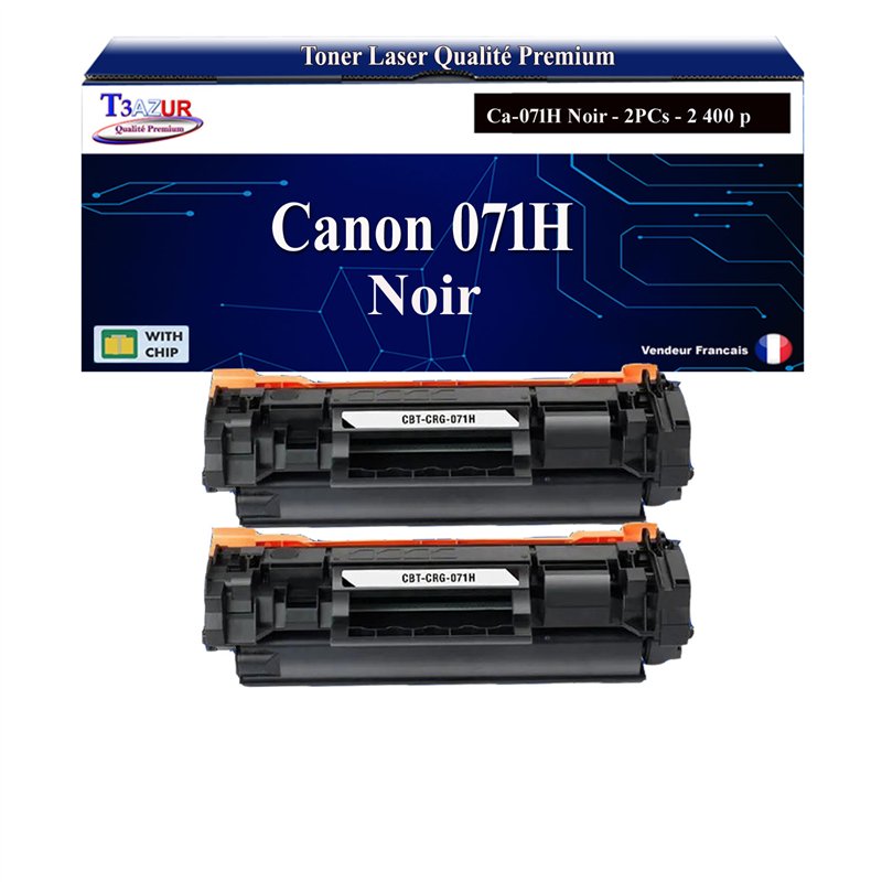2x Toners compatibles avec Canon 071H (5646C002) - 2 400 pages
