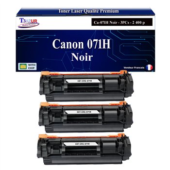 3x Toners compatibles avec Canon 071H (5646C002) - 2 400 pages