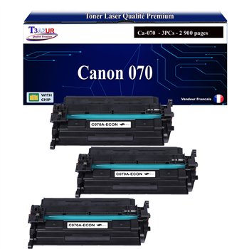 3x Toners compatibles avec Canon 070 (5639C002) - 2 900 pages