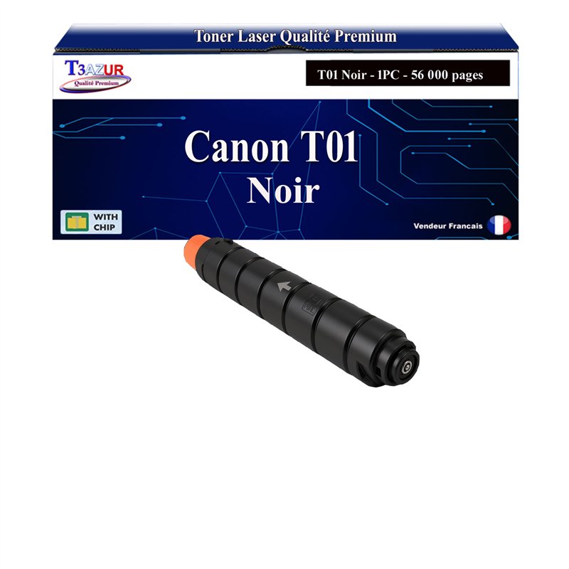 Toner compatible Canon T01 (8066B001) Noir - 56 000 pages