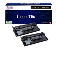 2x Toners compatibles Canon T06 (3526C002) Noir - 20 000 pages