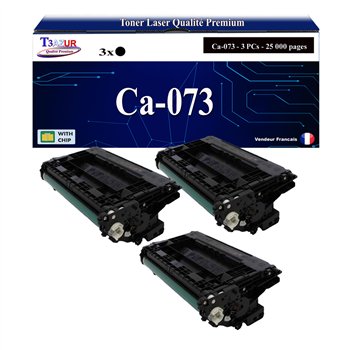 3x Toners compatibles Canon 073 (5724C001) - Noire - 25 000 pages
