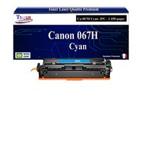 Toner compatible avec Canon 067H (5105C002/5101C002) Cyan - 2 450 pages
