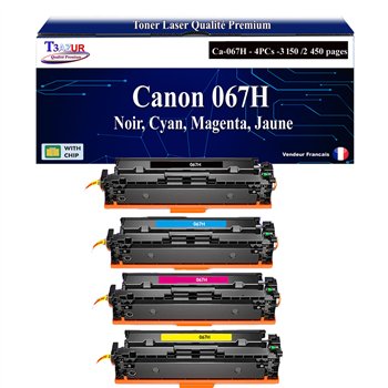 4x Toners compatible savec Canon 067H