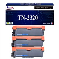 Lot de 3 Toners compatibles avec Brother TN2320/ TN2310 - 2 600 pages