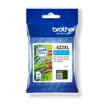 Original- Cartouche Brother LC422XL (LC422XLC) Cyan