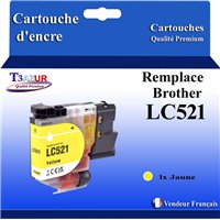 Cartouche compatible Brother LC521 (LC521Y) Jaune