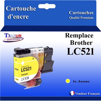 Cartouche compatible Brother LC521 (LC521Y) Jaune