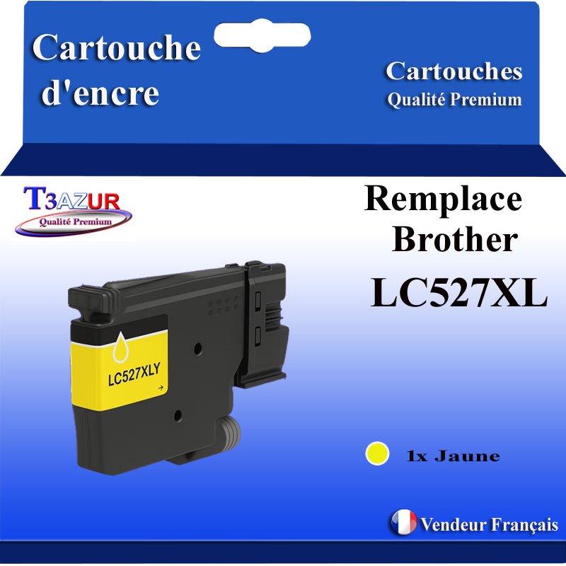 Cartouche compatible Brother LC527XL (LC527XLY/LC527Y) Jaune