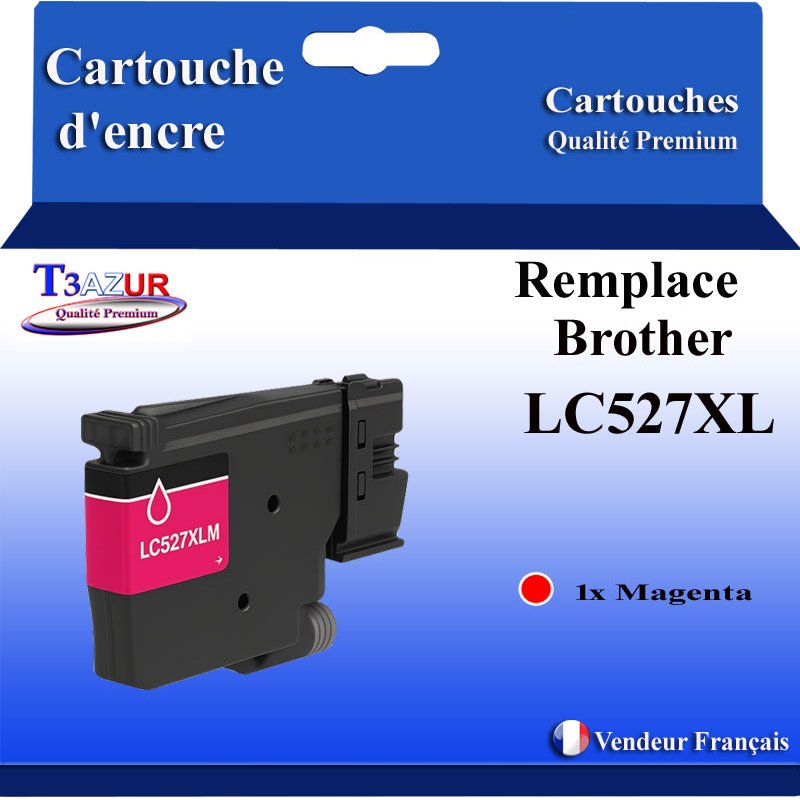 Cartouche compatible Brother LC527XL (LC527XLM/LC527M) Magenta