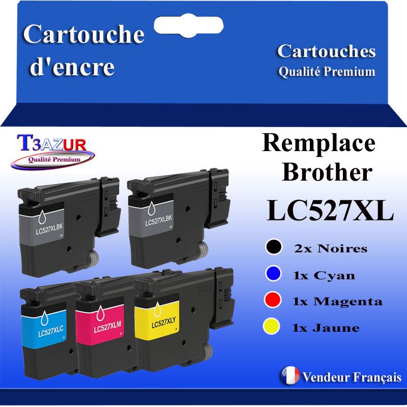 Lot de 5 Cartouches compatibles avec Brother LC527XL