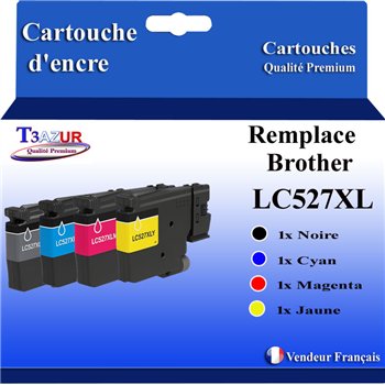 Lot de 4 Cartouches compatibles avec Brother LC527XL
