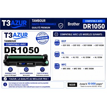 Tambour compatible Brother DR1050 - 10 000 pages