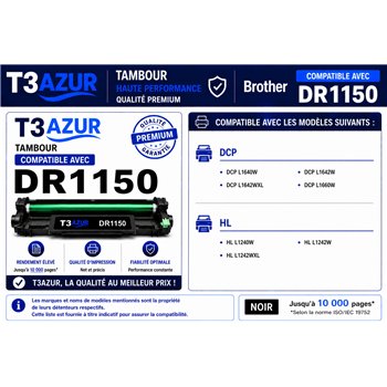 Kit Tambour compatible avec Brother DR1150 - 10 000 pages