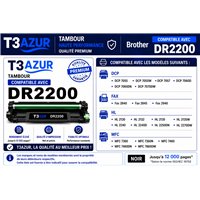 Tambour compatible Brother DR2200 (DR-2200) - 12 000 pages