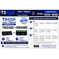 Toner+Tambour compatible Brother TN2420/ TN2410/ DR2400