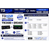 Toner+Tambour compatible Brother TN3430/ TN3480/ DR3400