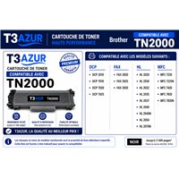 2x Toners compatibles Brother TN2000/ TN2005