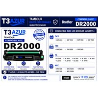 Tambour compatible Brother DR2000/ DR2005 - 12 000 pages