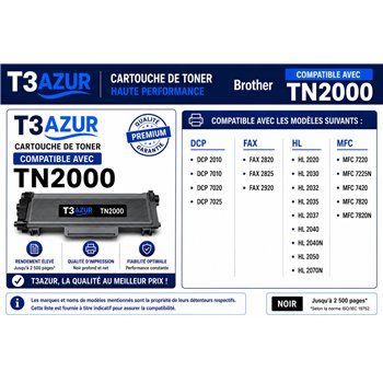 Toner compatible Brother TN2000/ TN2005
