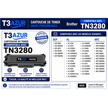 Toner compatible avec Brother TN3280