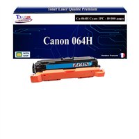 Toner compatible avec Canon 064H (4936C001/4935C001) Cyan - 10 000 pages