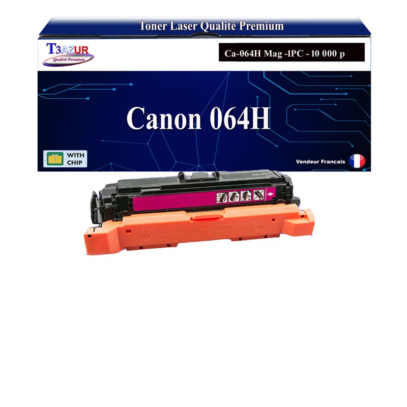 Toner compatible avec Canon 064H (4934C001/4933C001) Magenta - 10 000 pages