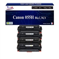 Lot de 4 Toners compatibles avec Canon 055H