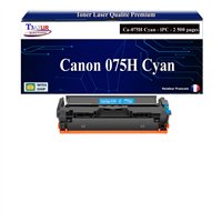 Toner compatible avec Canon 075H (6368C002/6364C002) Cyan - 2 500 pages