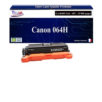 Toner compatible avec Canon 064H (4938C001/4937C001) Noir - 13 000 pages