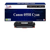 Toner compatible avec Canon 055H (3019C002/3015C002) Cyan - 6 000 pages