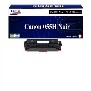 Toner compatible avec Canon 055H (3020C002/3016C002) Noir - 7 500 pages