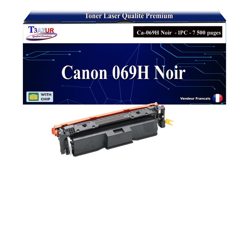 Toner compatible avec Canon 069H (5098C002/5094C002) Noir - 7 500 pages