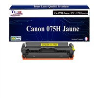 Toner compatible avec Canon 075H (6366C002/6362C002) Jaune - 2 500 pages