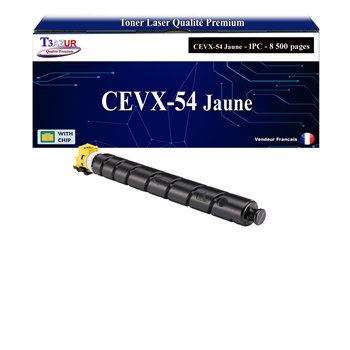 Toner compatible avec Canon C-EXV54 (1397C002) Jaune - 8 500 pages