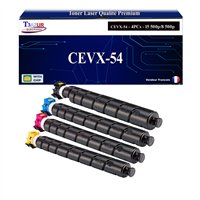 Lot de 4 Toners compatibles avec Canon C-EXV54