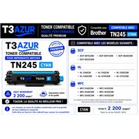 Toner compatible Brother TN241/ TN245 - Cyan - 2 200 pages