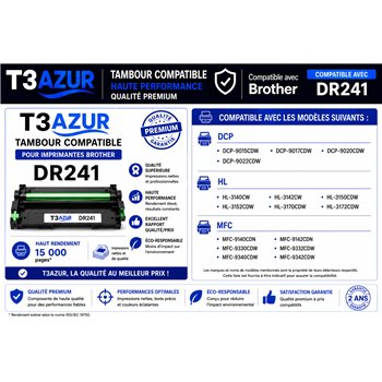Tambour compatibles Brother DR241- 15 000 pages